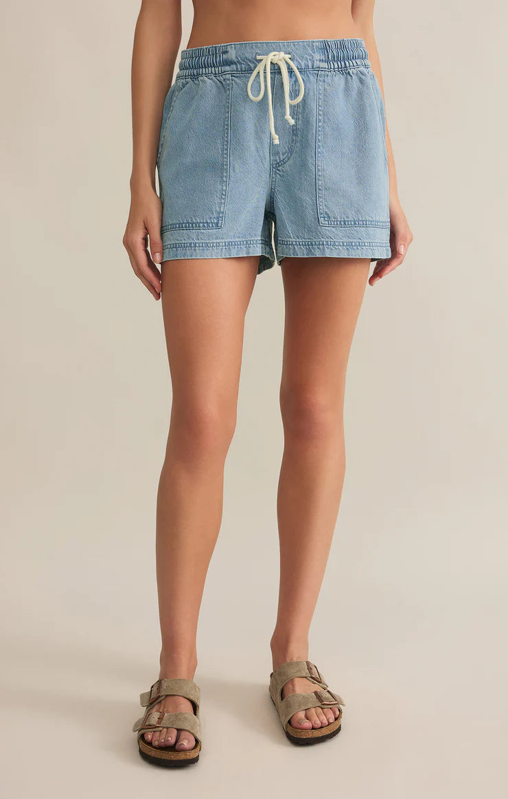 Summerland Denim Short in Light Vintage Indigo by Z Supply