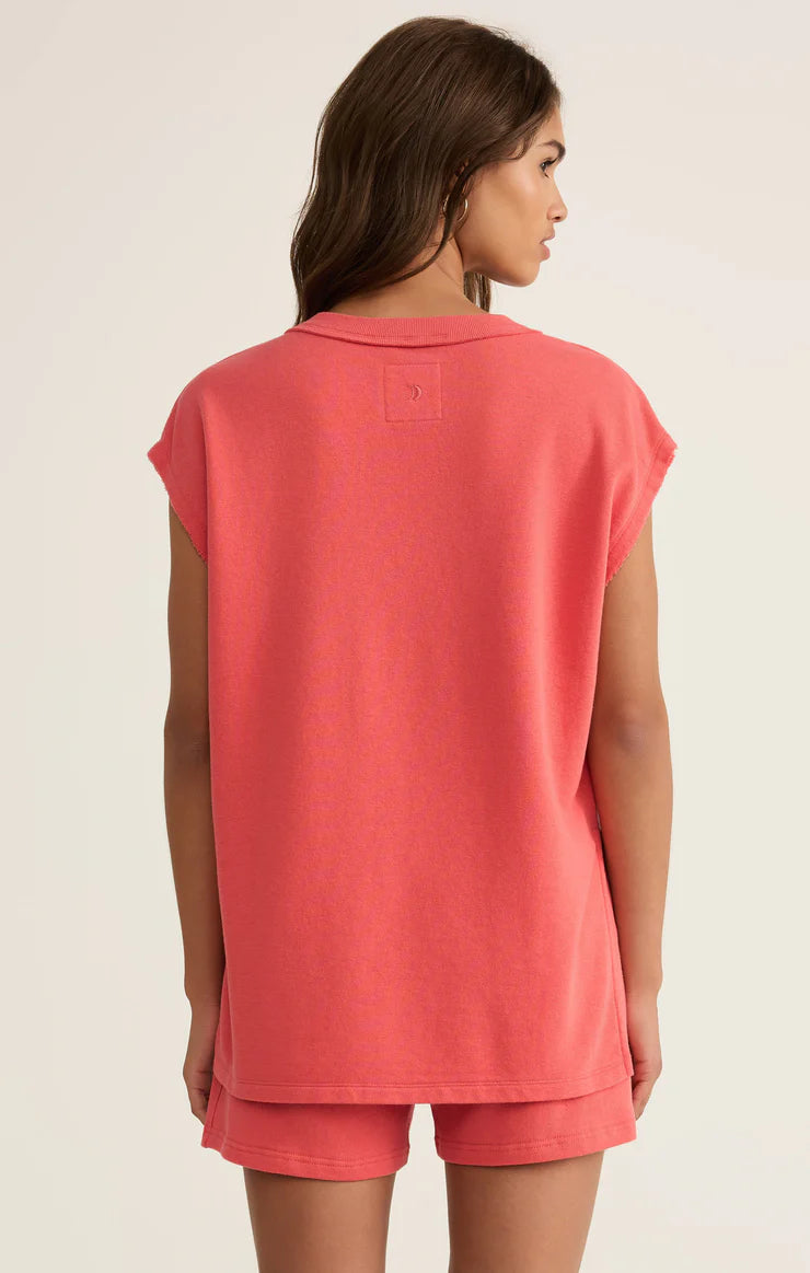 On the Weekends Top in Persimmon by Z Supply