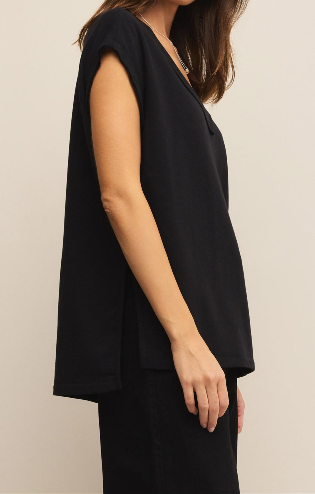 On The Weekends Top in Black by Z Supply