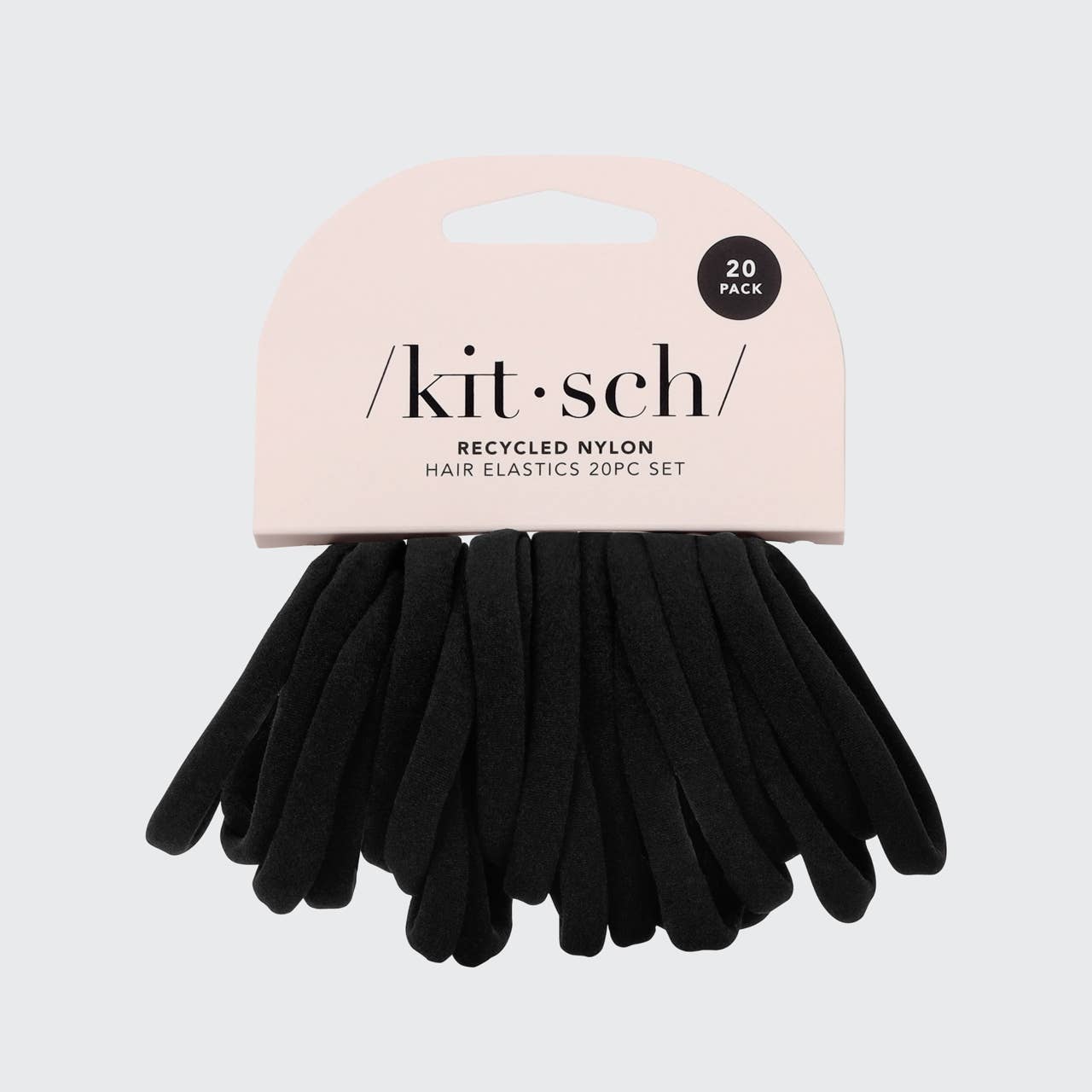 Eco-Friendly Nylon Elastics 20pc set - Black by KITSCH
