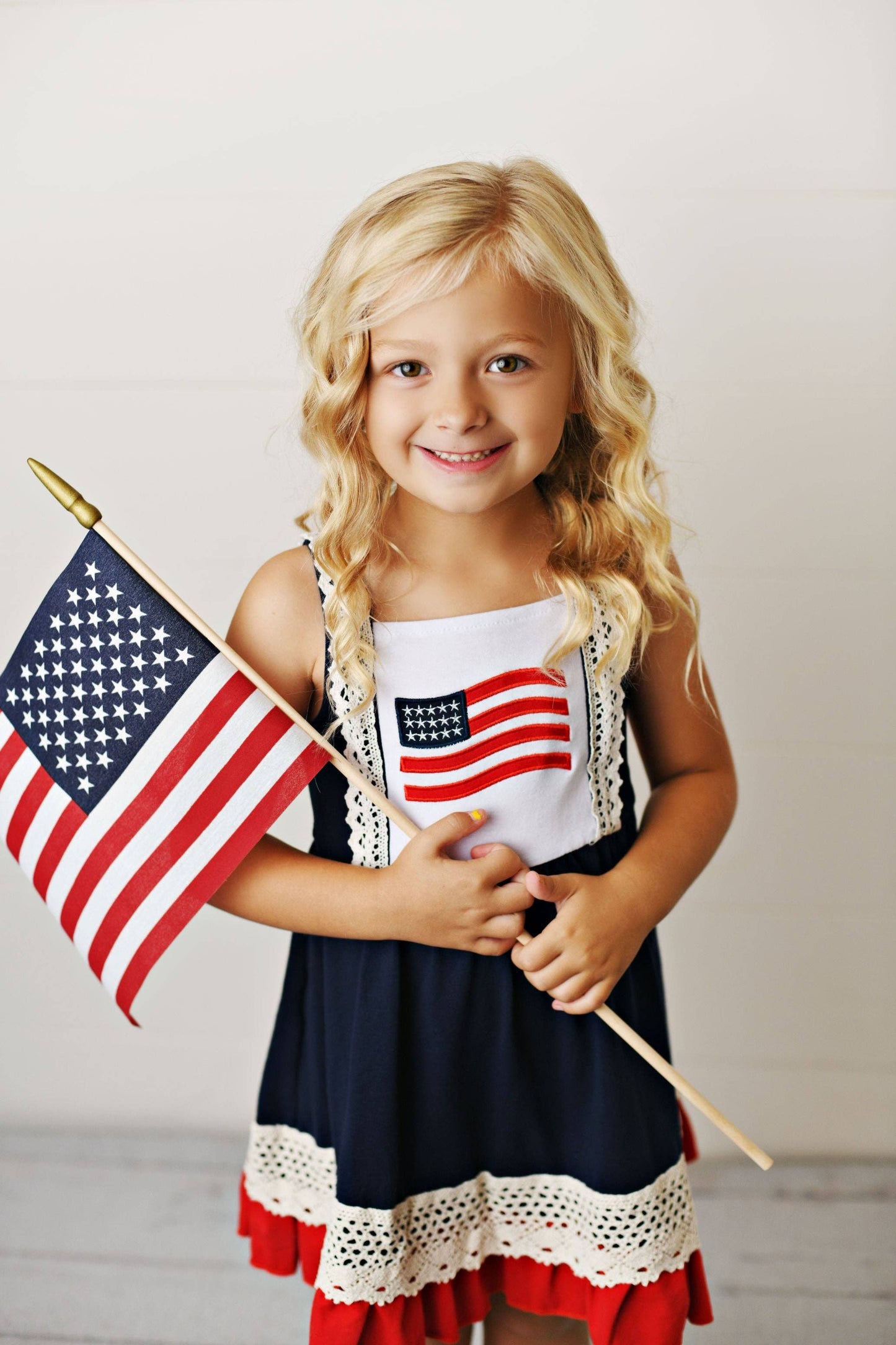 Girls American Flag Dress