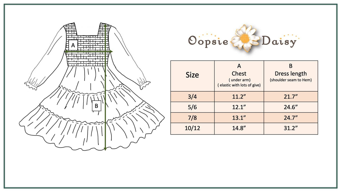 Girls Grace Floral Tiered Dress by Oopsie Daisy