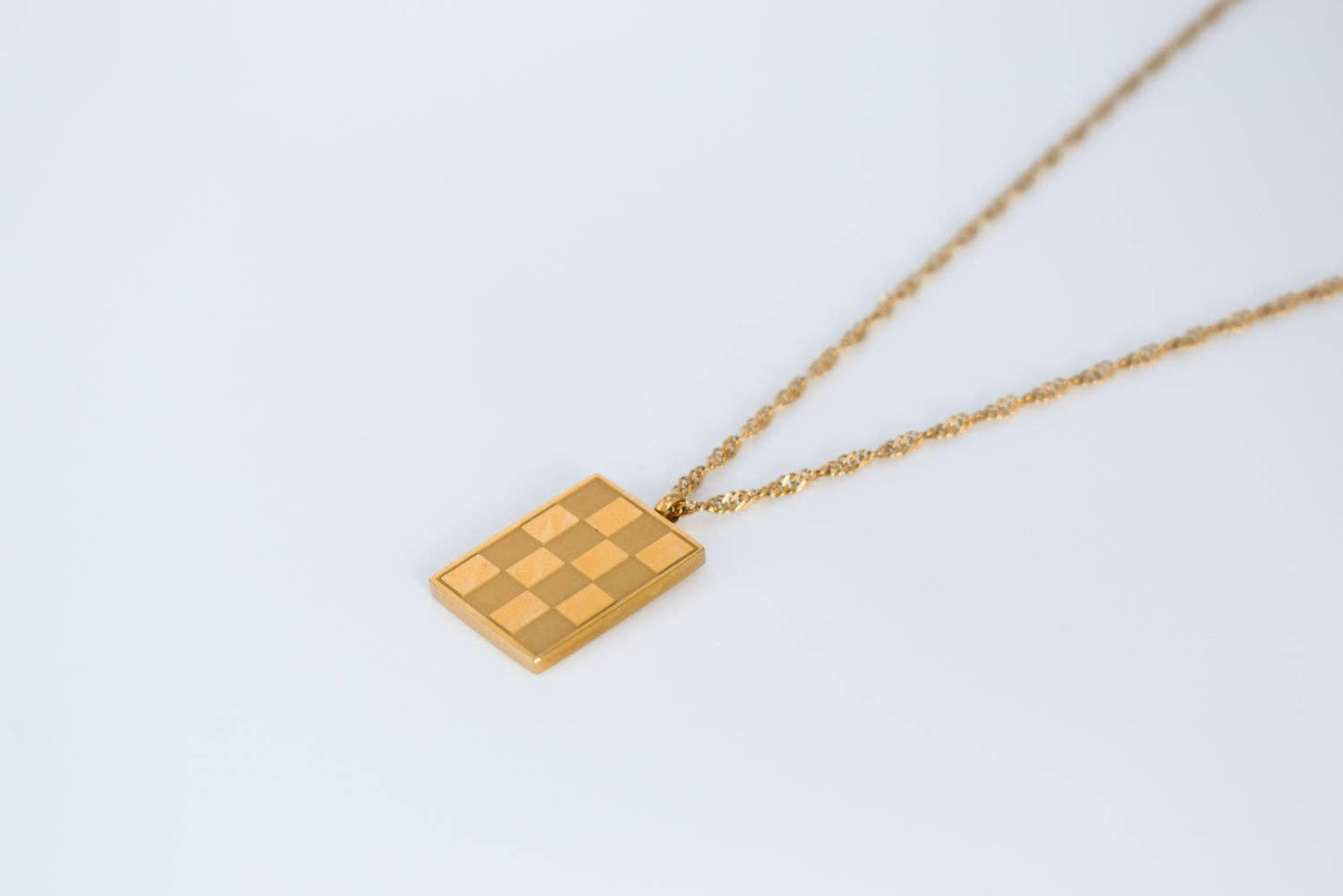 Bobby Checkered Necklace