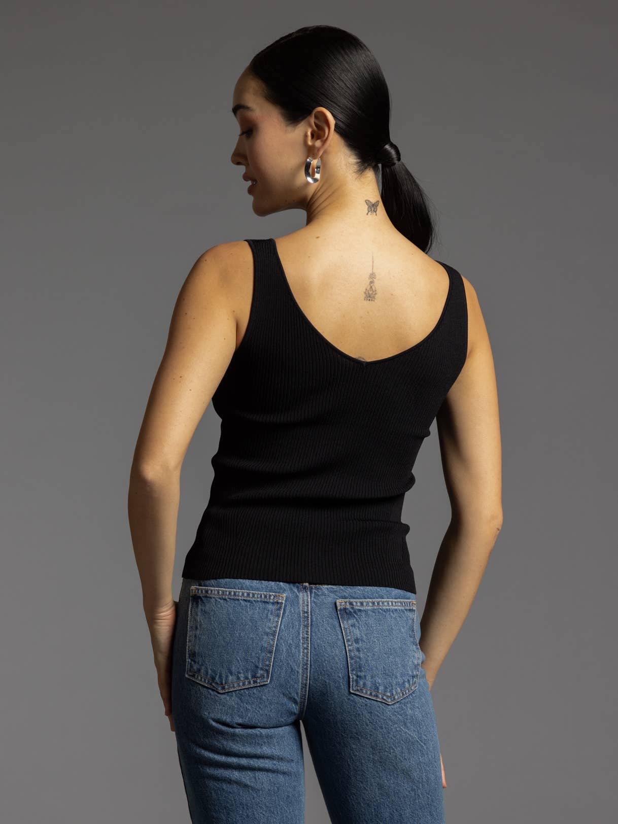 Tia Tank in Black