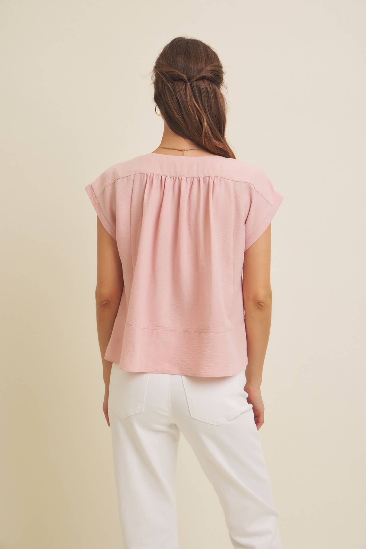 Ava Top in Blush Pink
