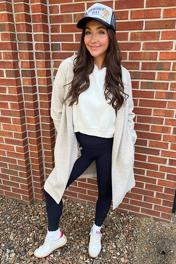 Juliette Taupe Mid-Length Coat