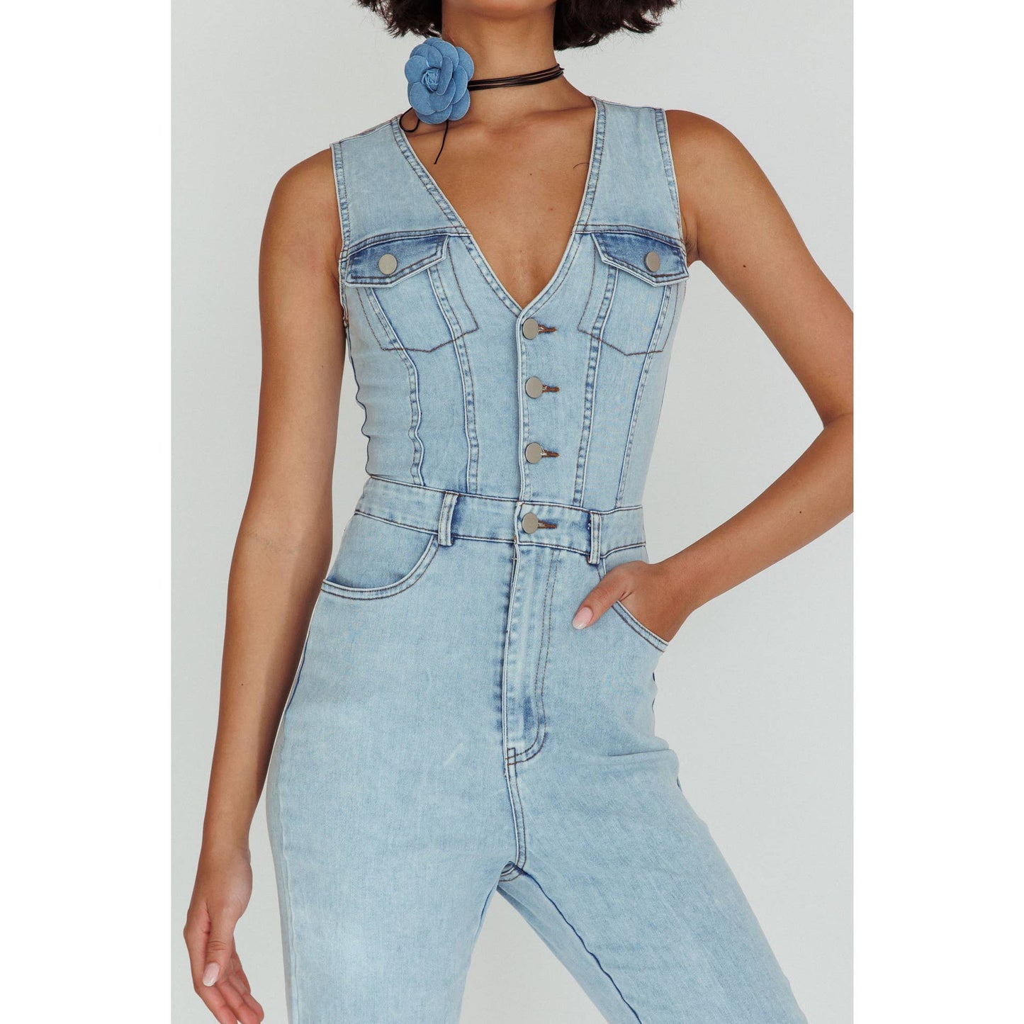 Stella Denim Jumpsuit