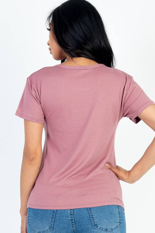 The Emily Top in Rose