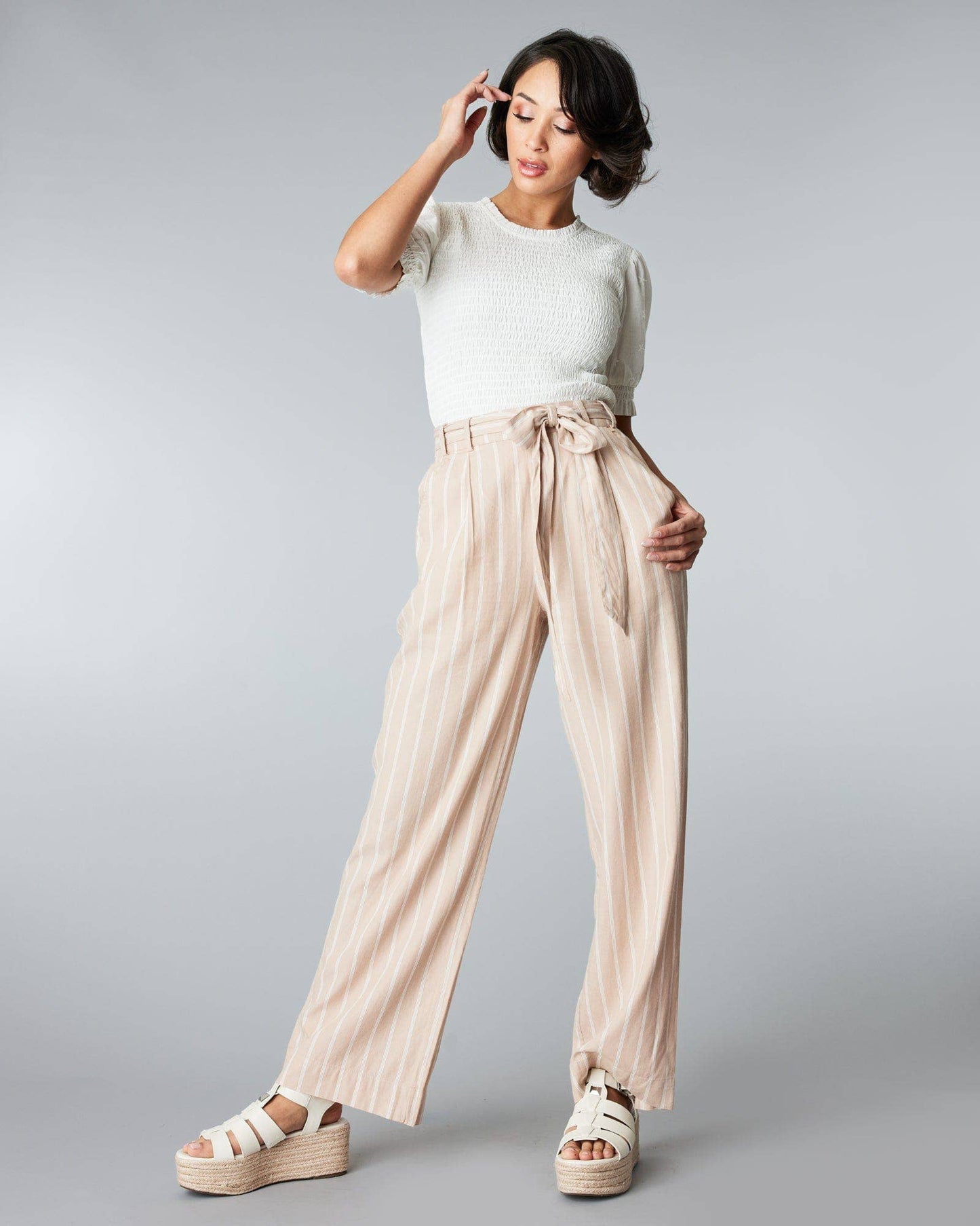 Lexi Trouser in Warm Taupe
