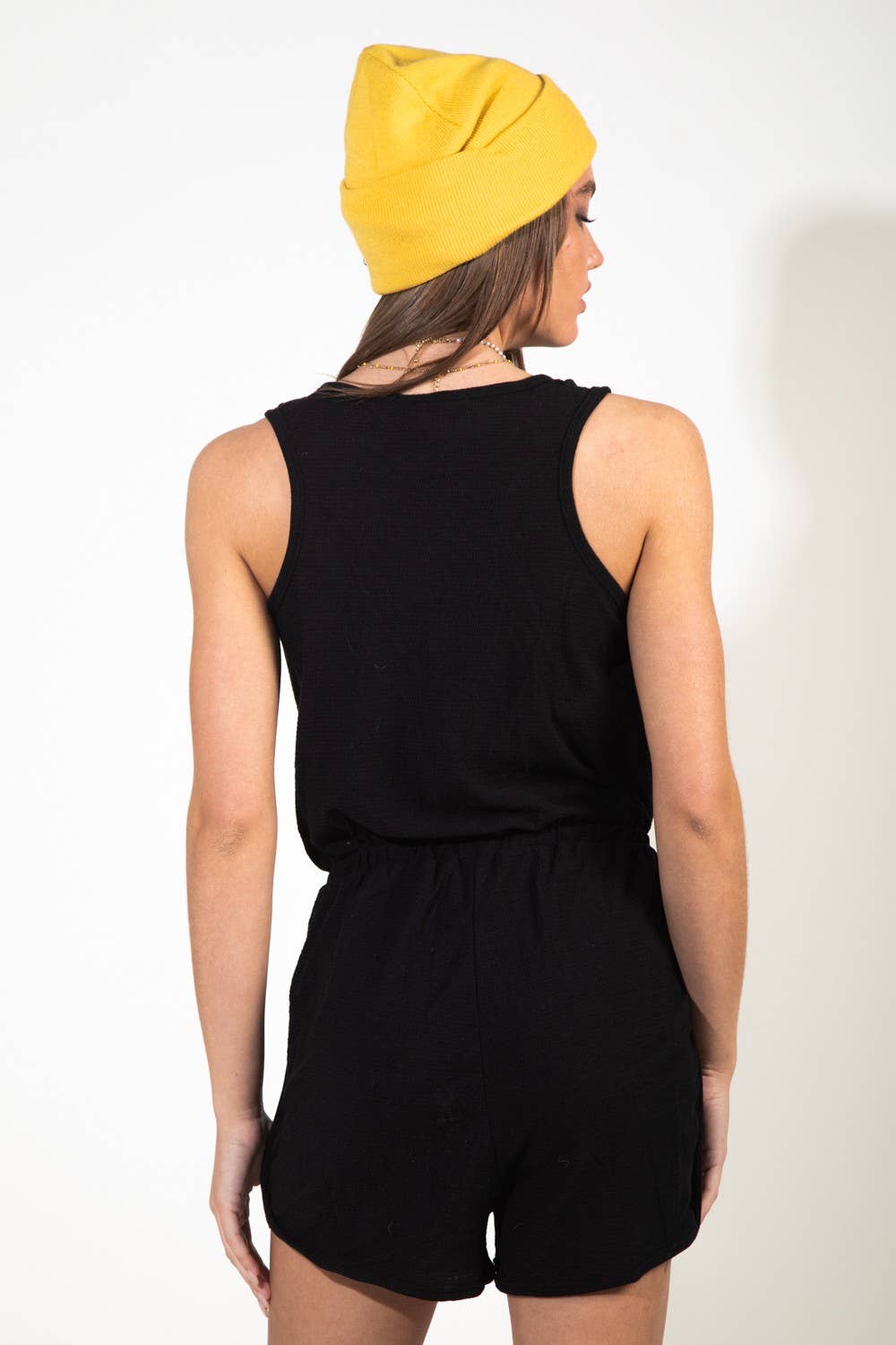 The Bobby Romper in Black