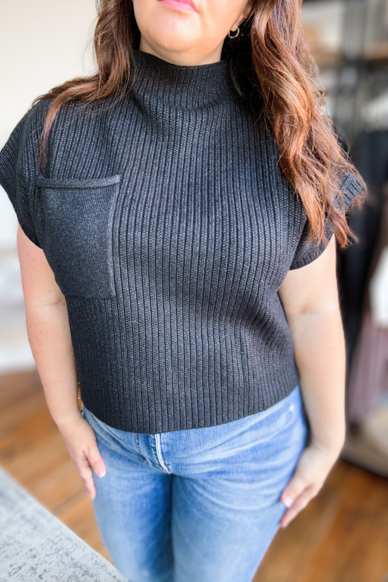 Quinn Mock Neck Knit Top