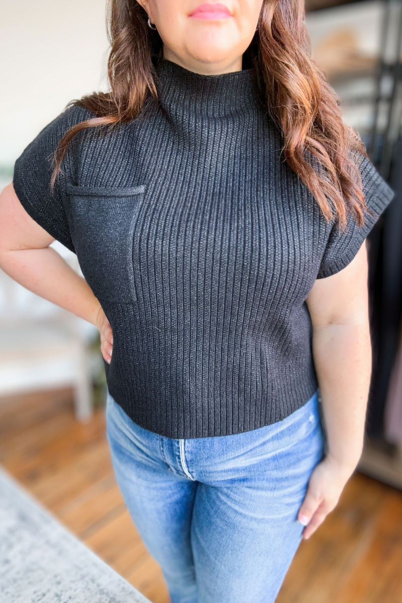 Quinn Mock Neck Knit Top