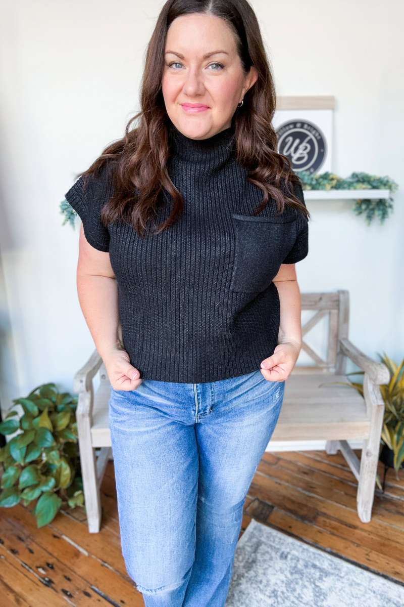 Quinn Mock Neck Knit Top