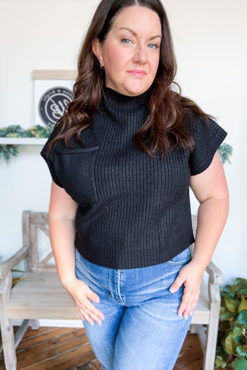 Quinn Mock Neck Knit Top