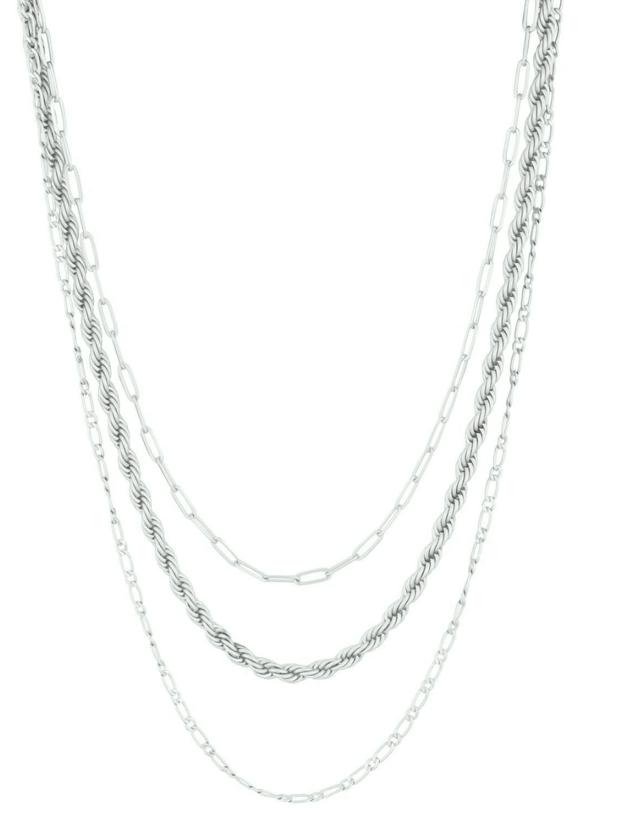 Scottie Necklace in Matte Silver