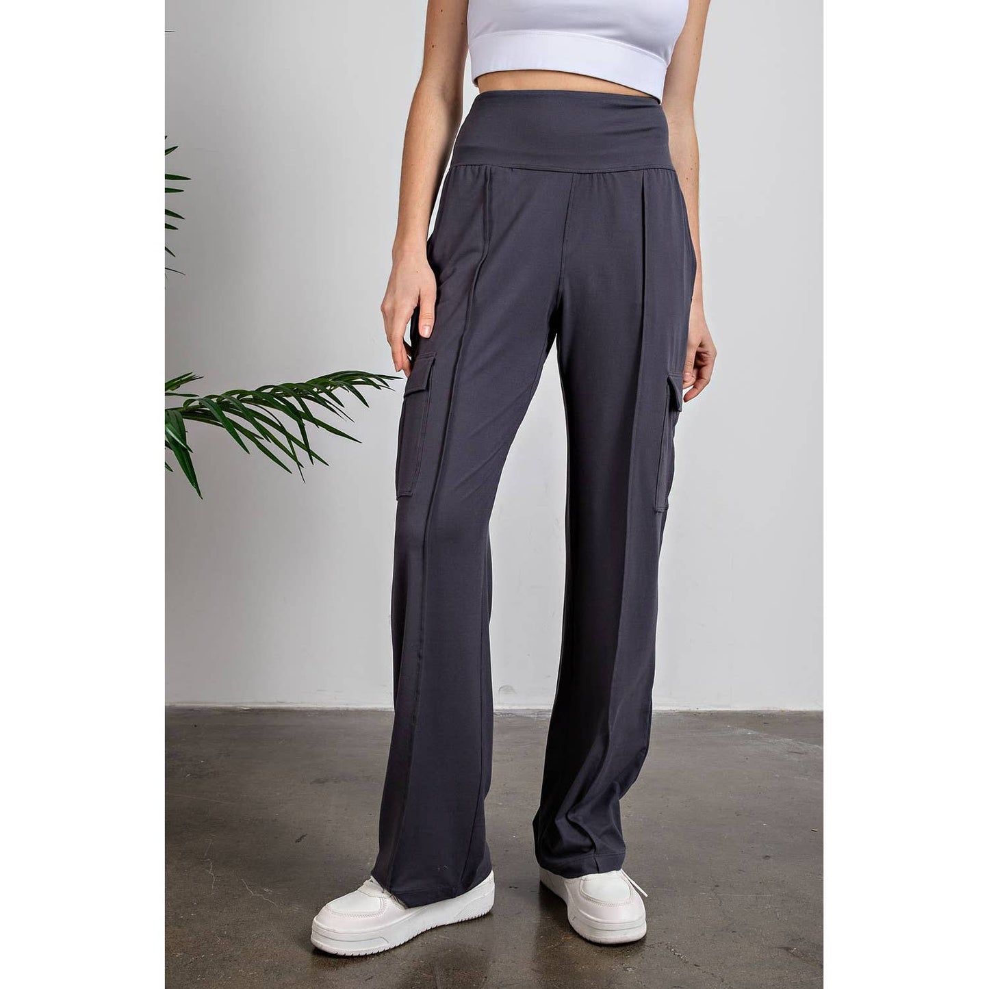 cargo pants charcoal straight butter