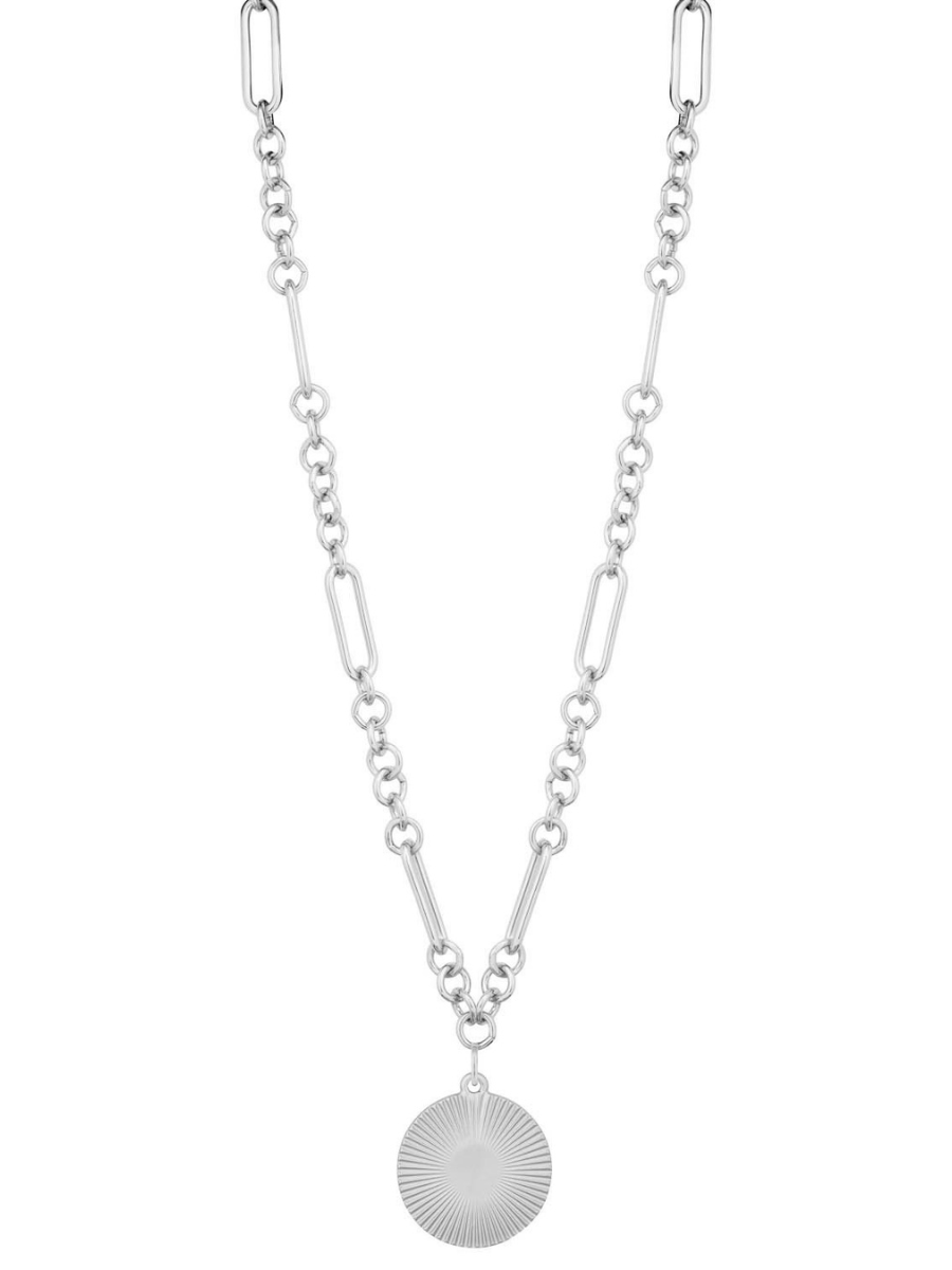 Alora Necklace in Matte Silver