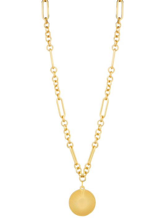 Alora Necklace in Matte Gold