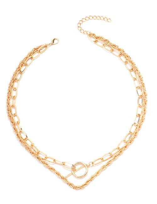 Rope Link Toggle Necklace