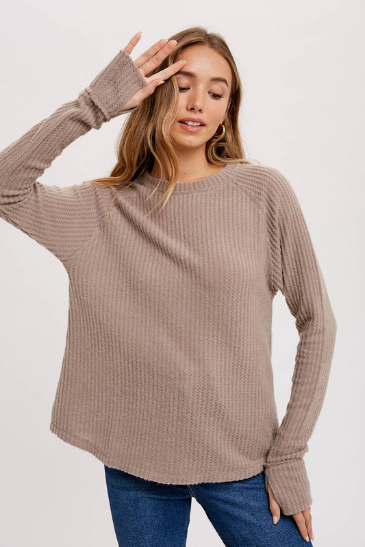 Paxton Waffle Knit Top