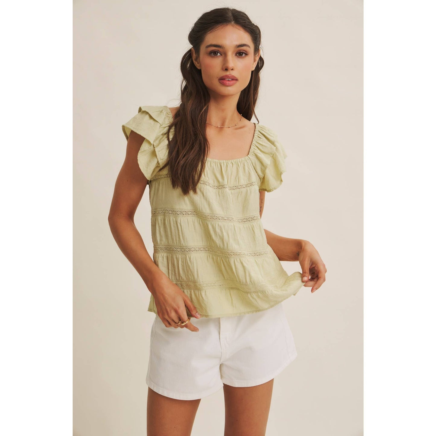 Boho Ruffle Sleeved Top