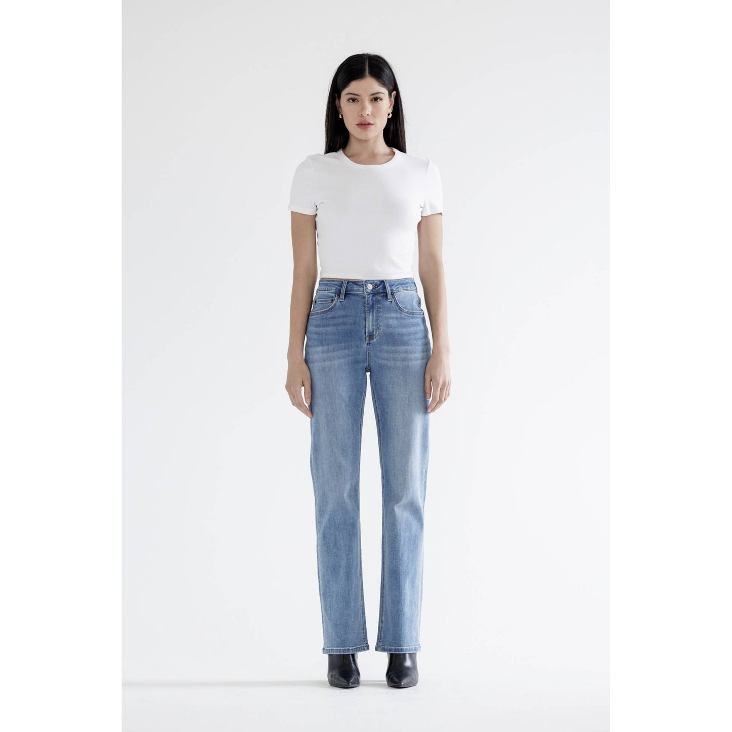 High Rise Straight Leg by Mica Denim