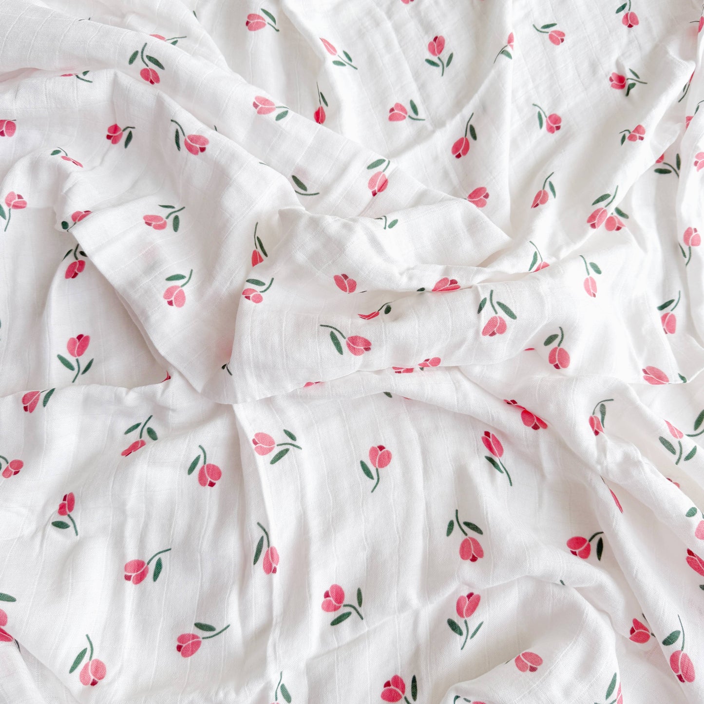 Bamboo Muslin Swaddle Blanket (Tulip)