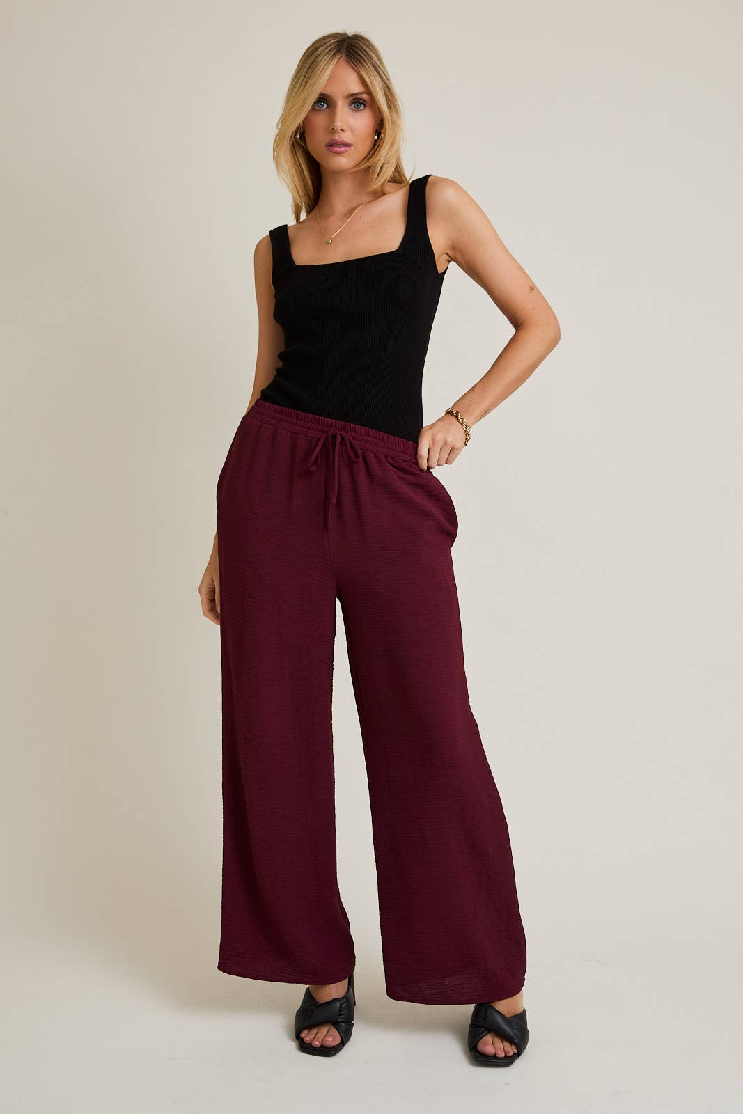 Wide Leg Dress Pants
