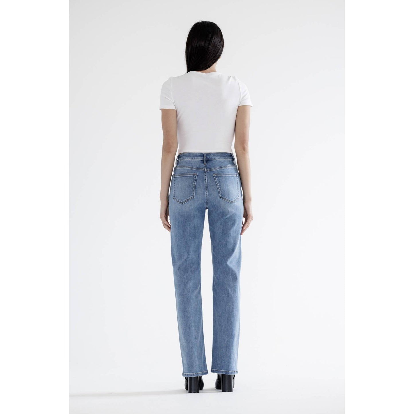 High Rise Straight Leg by Mica Denim
