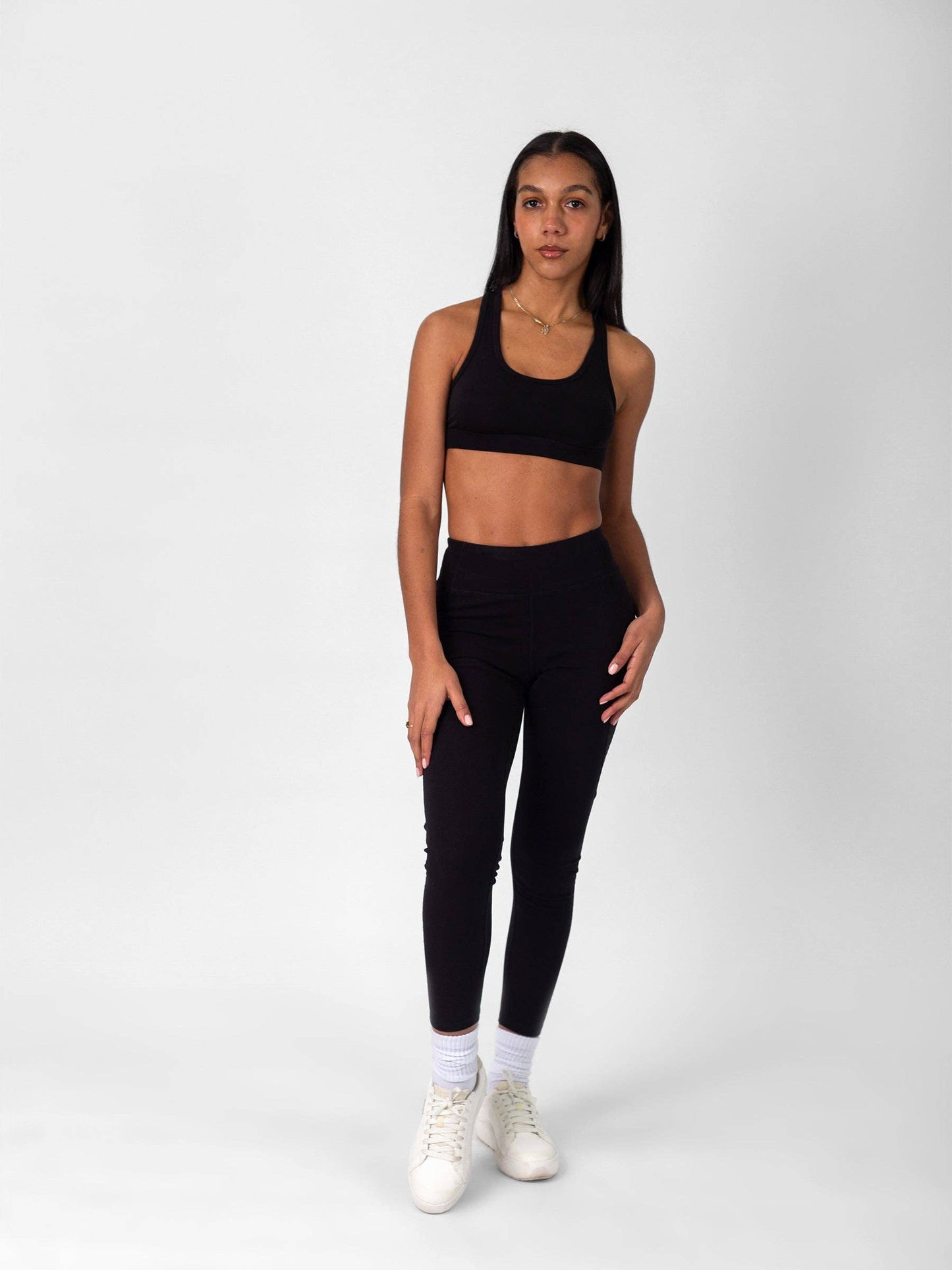 Organic Sports Bra in Eclipse by Happy Earth
