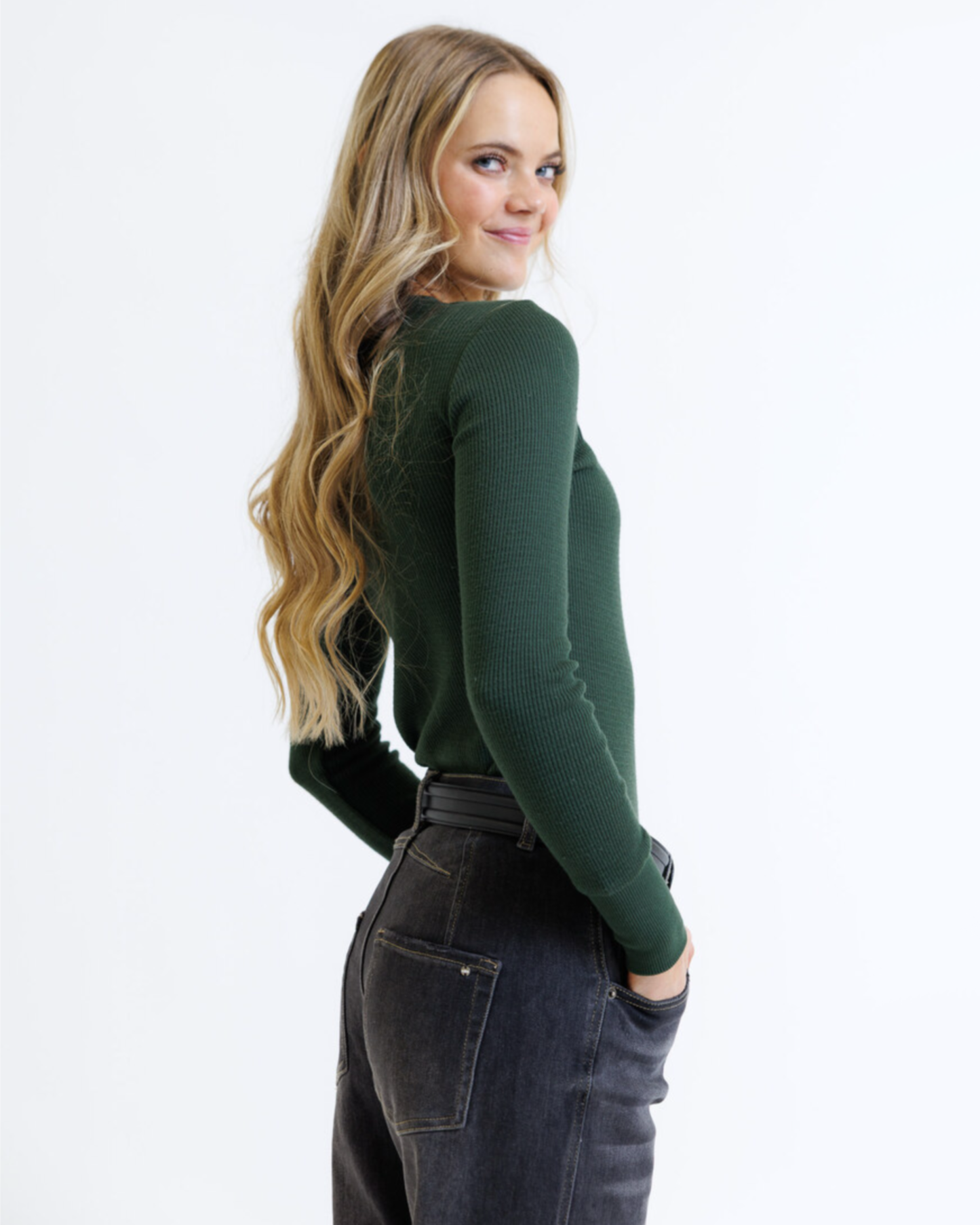 The Best Long Sleeve Crew Neck Pullover Thermal Top