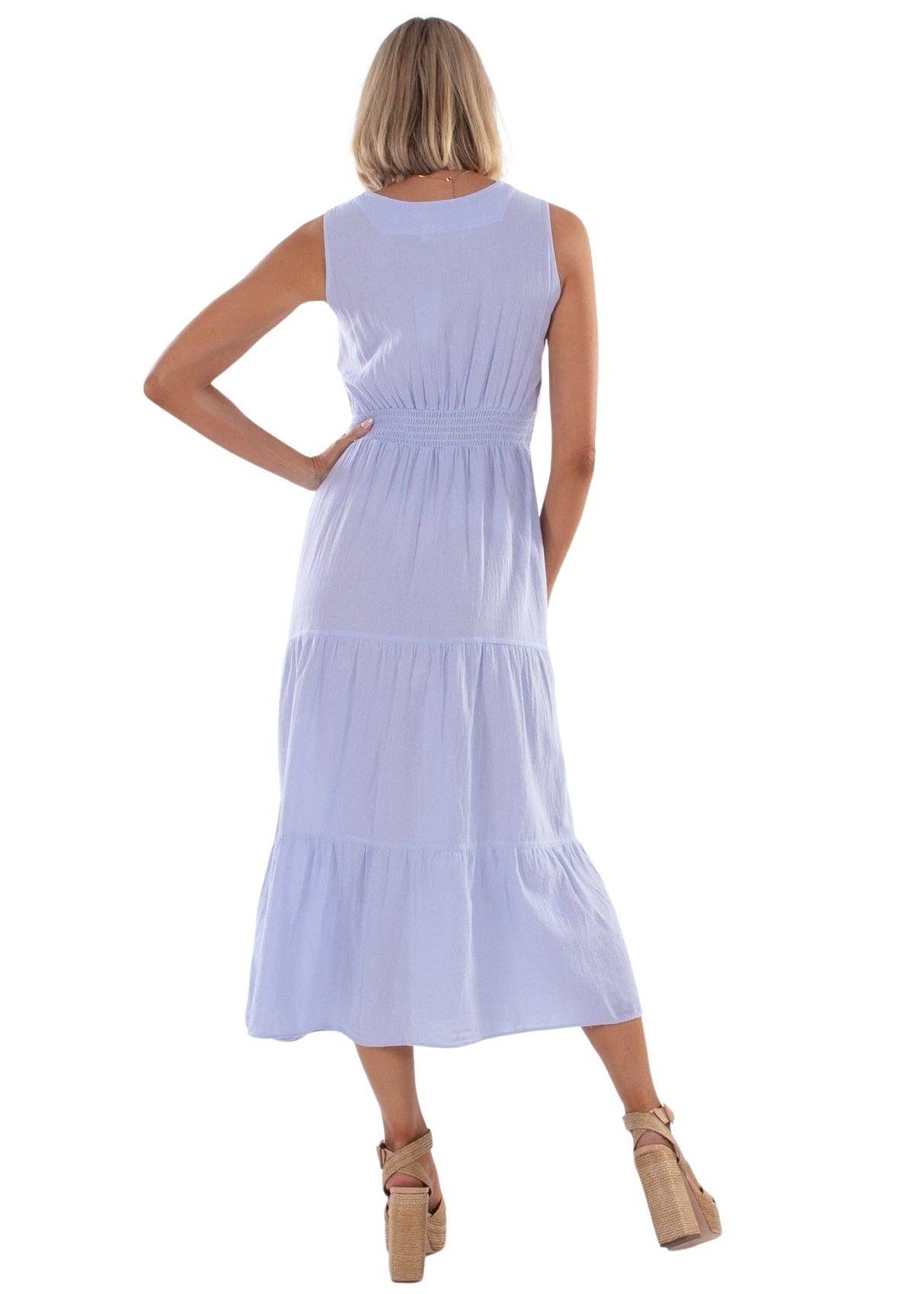 Resort Maxi Dress in Sky Blue