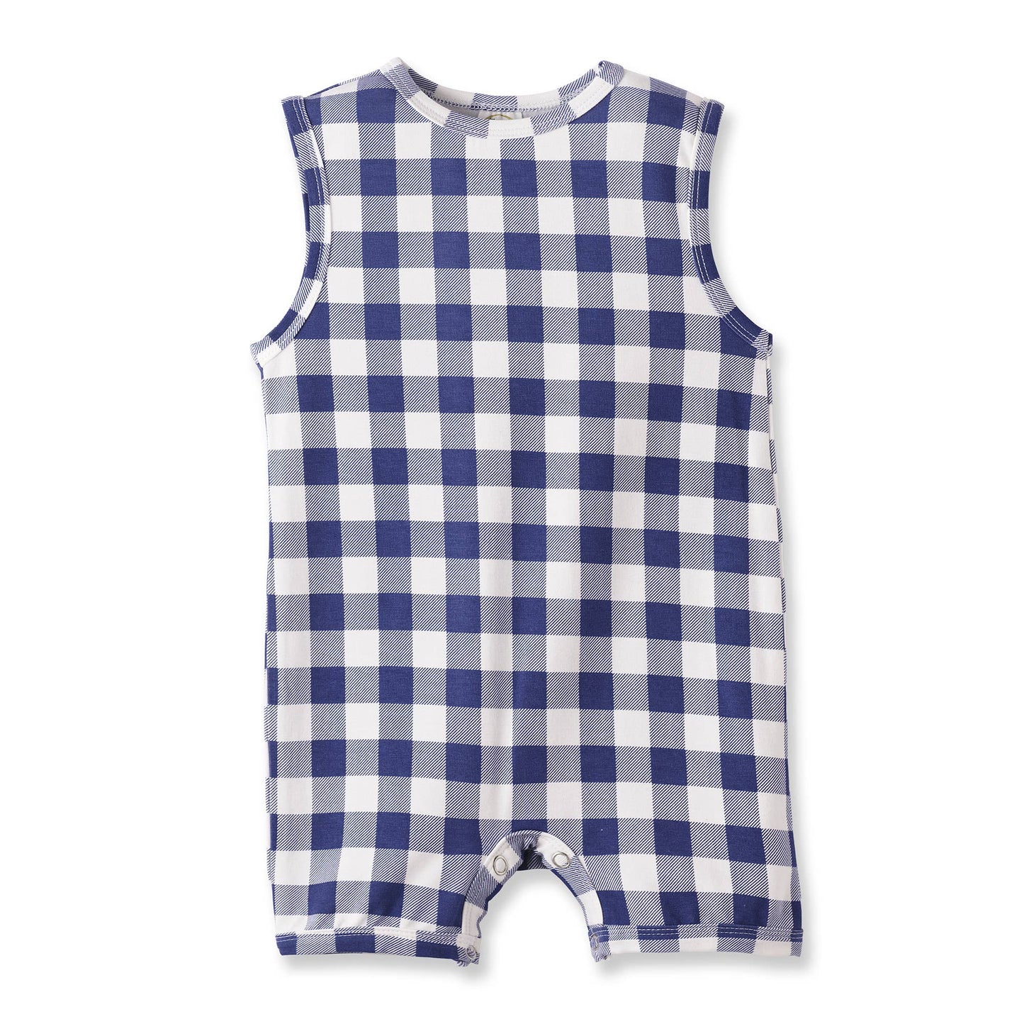 Picnic Plaid Soft Bamboo Sleeveless Romper