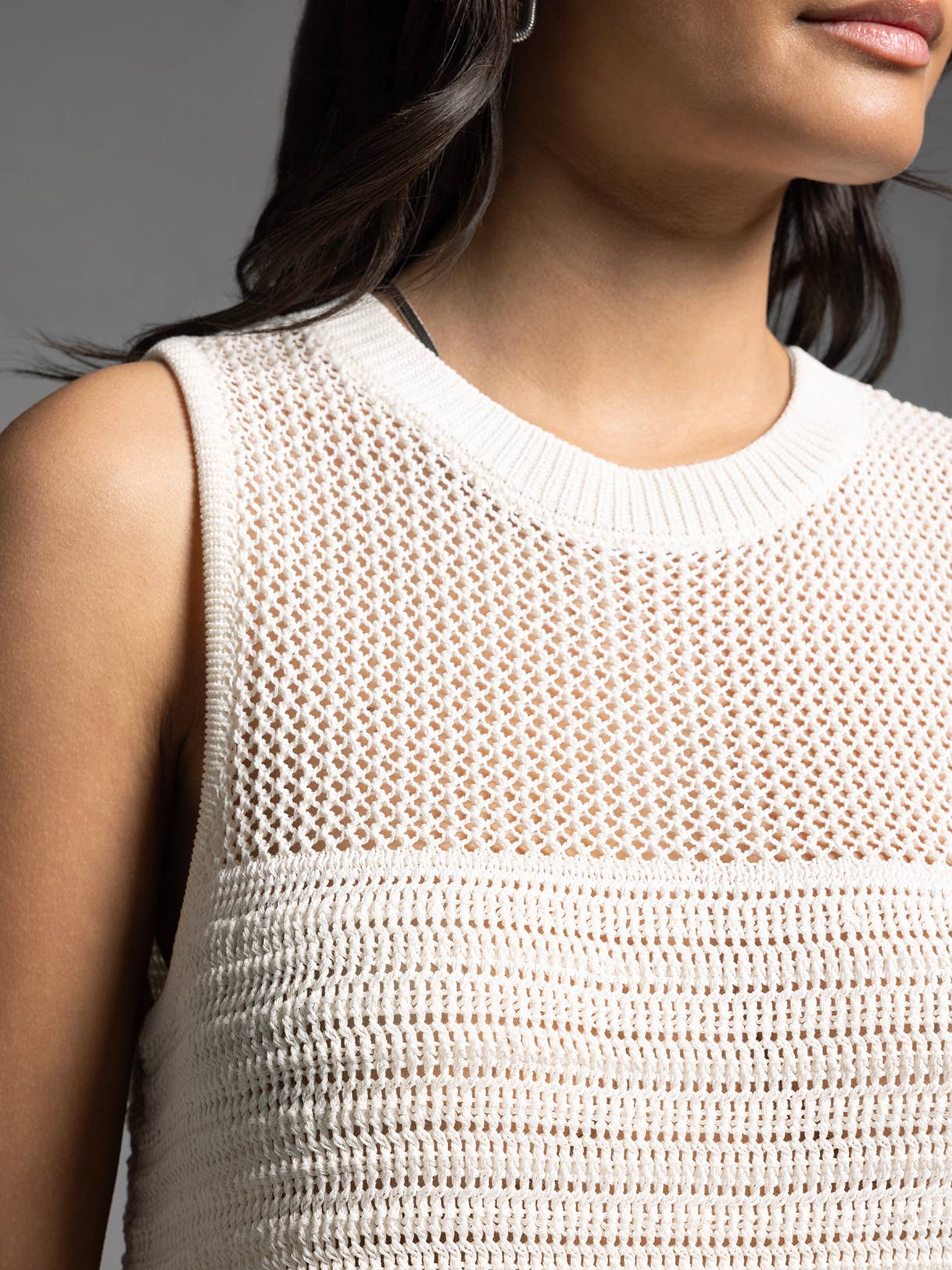 Sayra Tank in Ivory