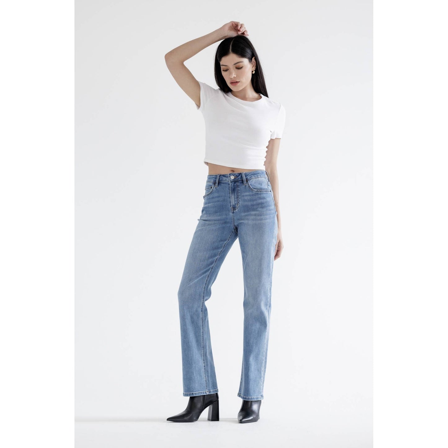 High Rise Straight Leg by Mica Denim