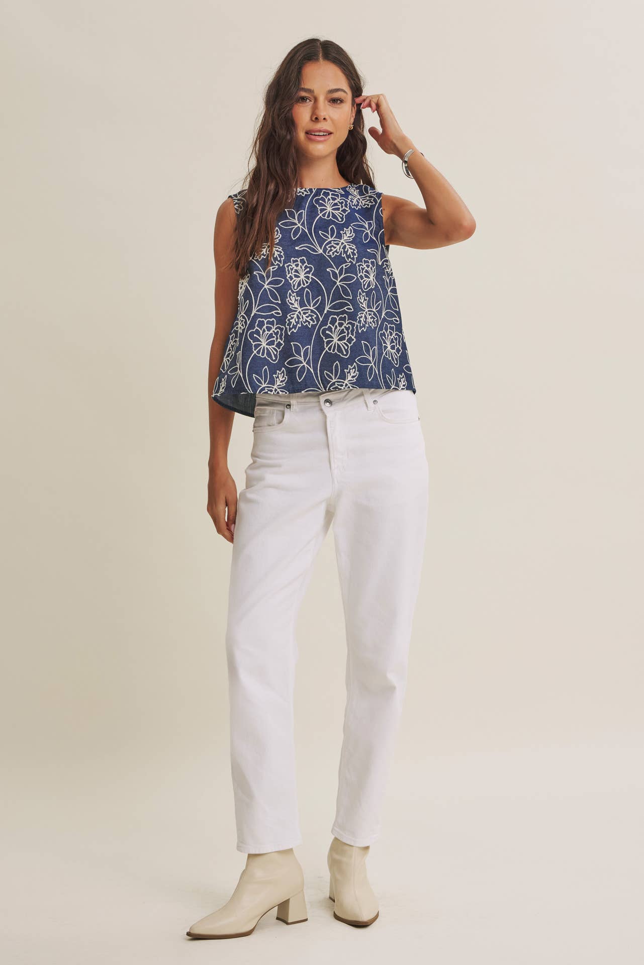 Coastal Day Chambray Blouse