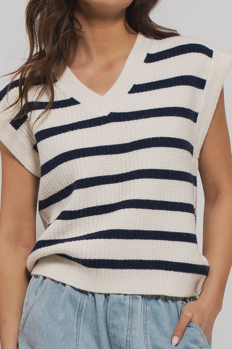 Margaret Sweater Vest in Ivory