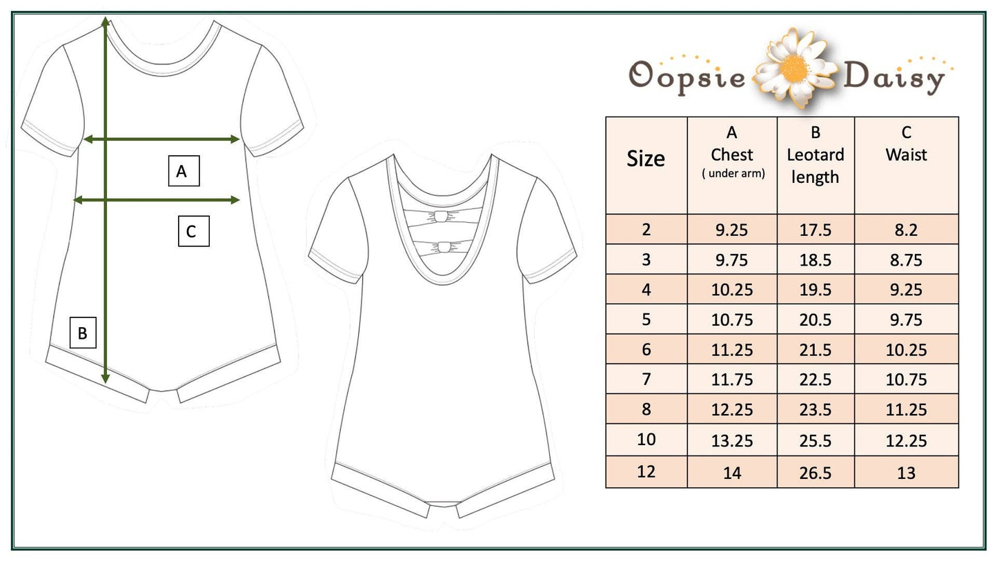 Kids Tan Retro Flower Leotard by Oopsie Daisy