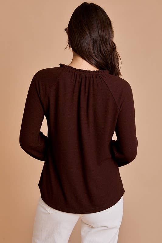 Ivy Top in Brown