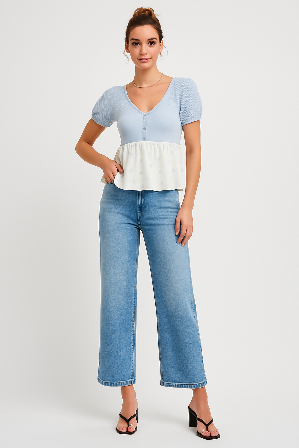 The Cassie Top in Blue