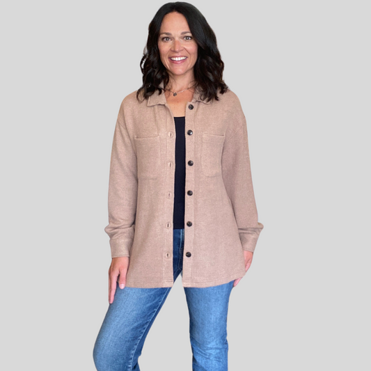 Emerie Jacket in Almond by Thread & Supply
