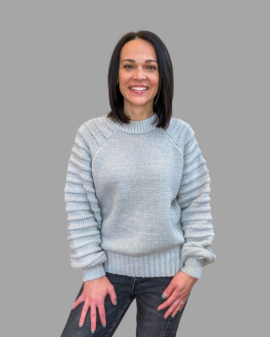 sweater textured sleeve 