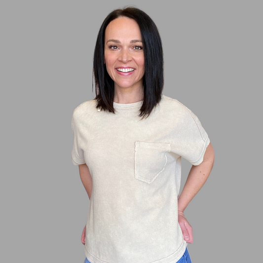 oversized waffle top