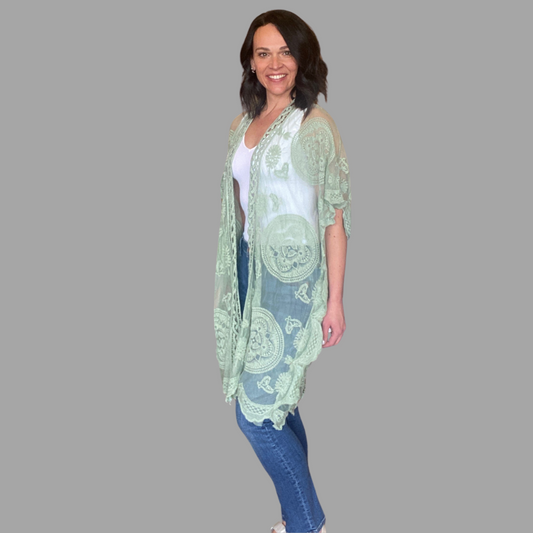 Serena Kimono in Green