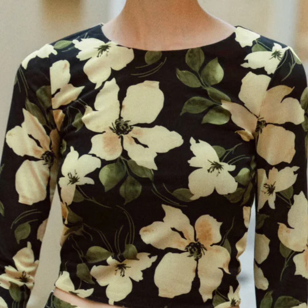 Taysha Ren Floral Mesh Top by Z Supply