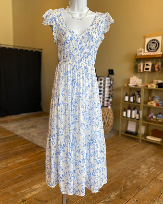 The Lena Dress in Blue