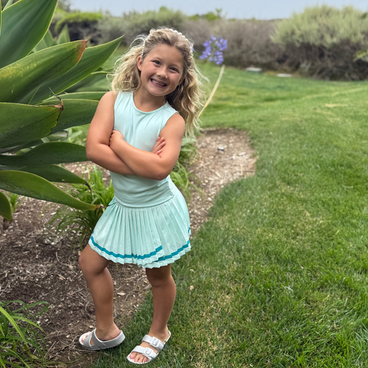 Girls Lux Tank and Pleated Tennis Skirt - Set