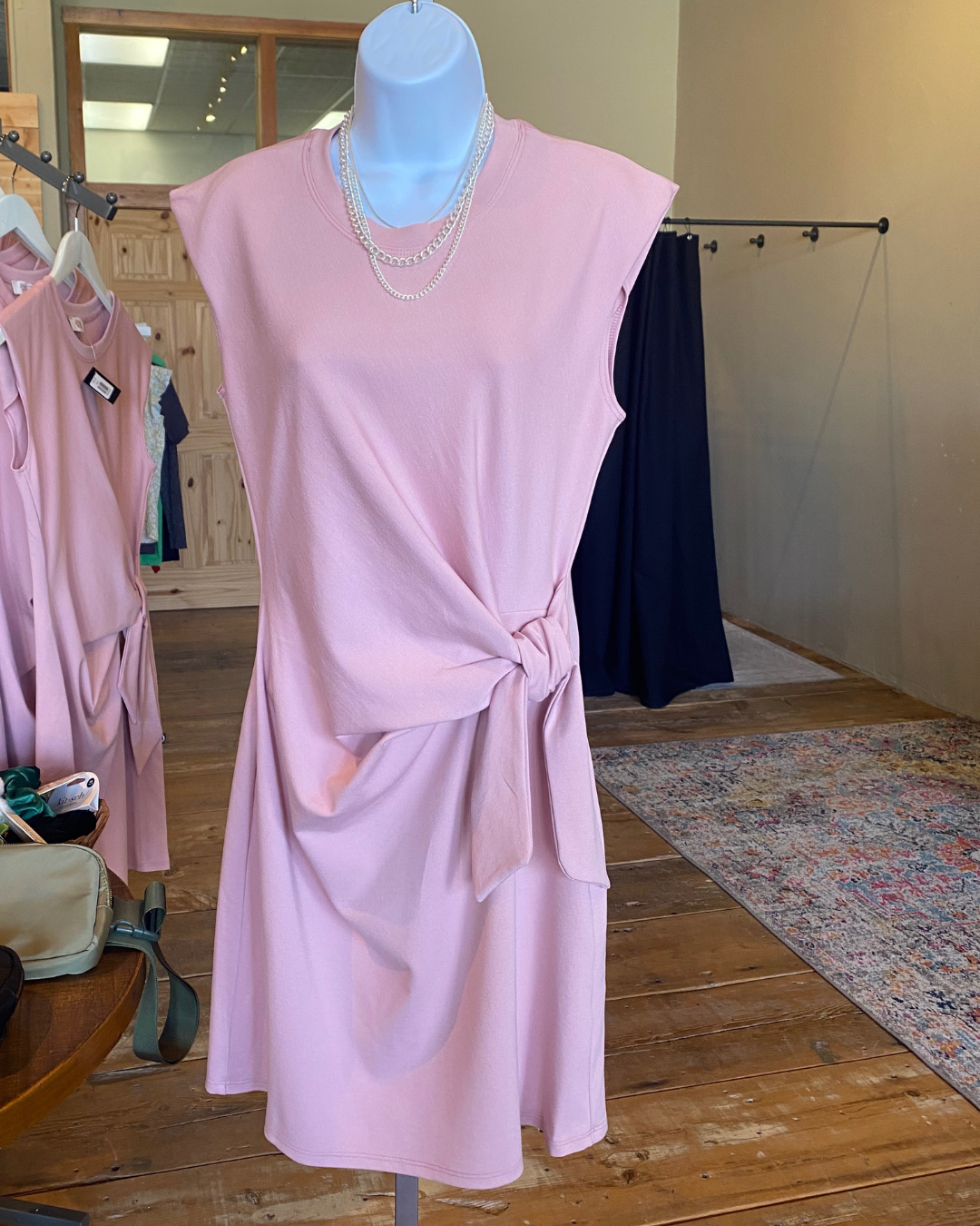 Mila Dress in Dusty Pink