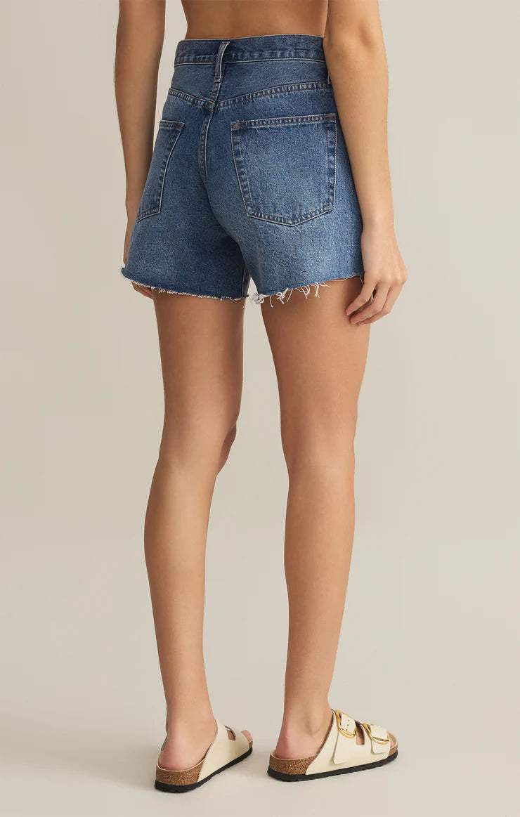 Everyday Hi-Rise Denim Short in Vintage Indigo by Z Supply