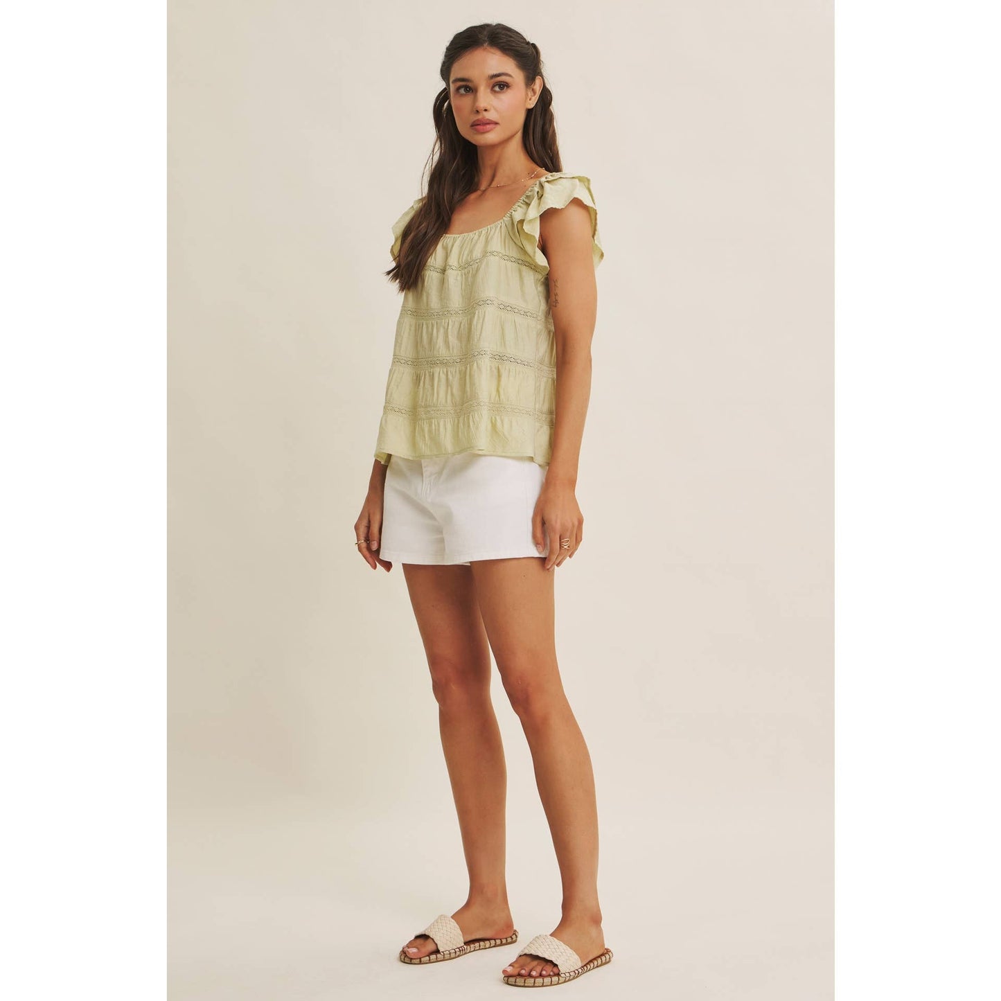 Boho Ruffle Sleeved Top